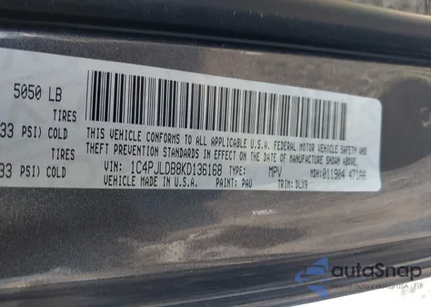 2019 Jeep Cherokee Limited Fwd from USA, damaged, VIN 1C4PJLDB8KD136168